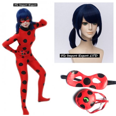 Vestito Tipo Ladybug Tuta Carnevale Donna Bimba Cosplay LBUG02
